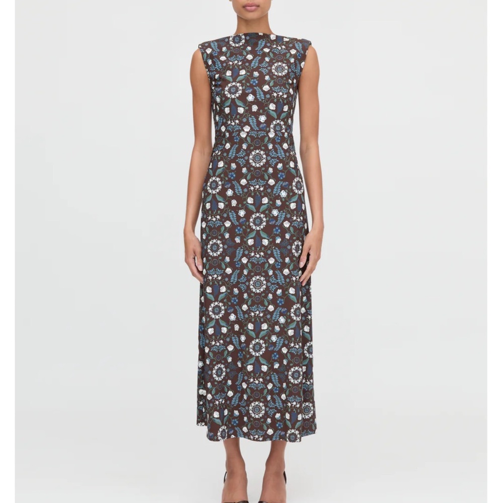 Hill House | Sloane Dress in Chocolate Swedish Floral